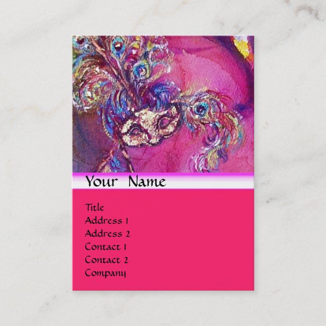 THE THIRD MASK / Costume Designer ,Theater Artist Business Card (Front)