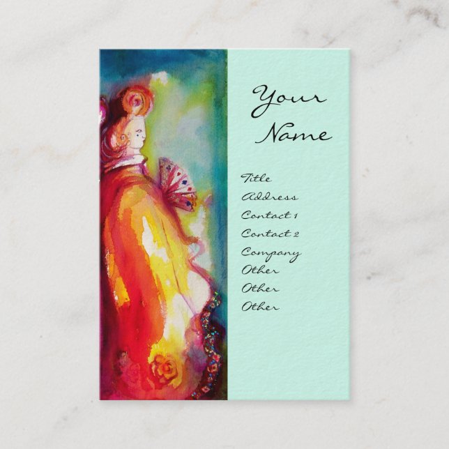 THE THIRD MASK / Costume Designer ,Theater Artist Business Card (Front)