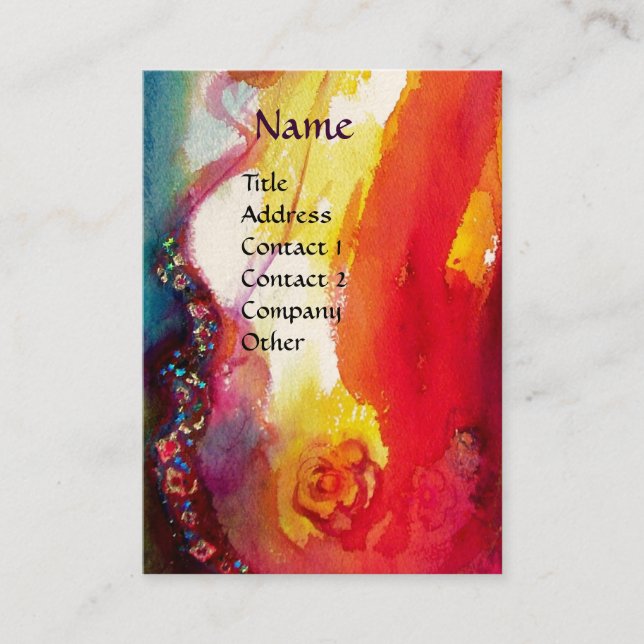THE THIRD MASK / Costume Designer ,Theater Artist Business Card (Front)