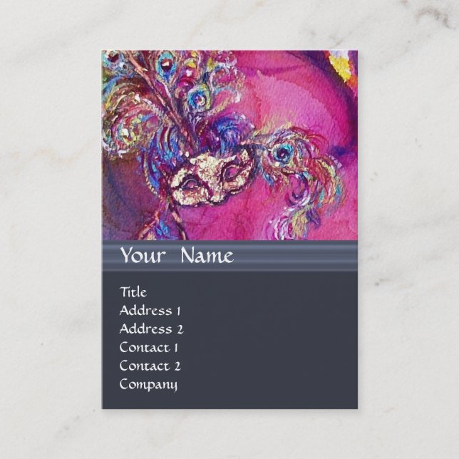 THE THIRD MASK / Costume Designer ,Theater Artist Business Card (Front)