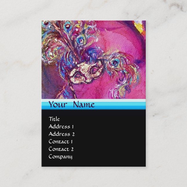THE THIRD MASK / Costume Designer ,Theater Artist Business Card (Front)