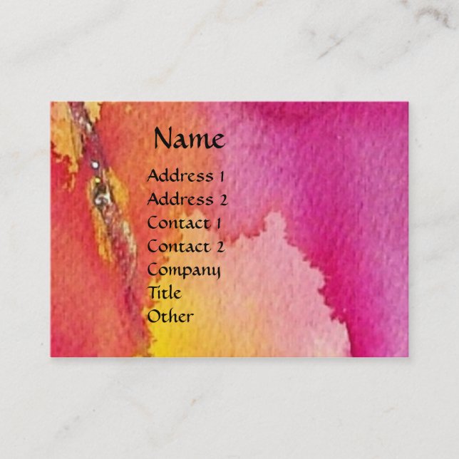 THE THIRD MASK / Costume Designer ,Theater Artist Business Card (Front)