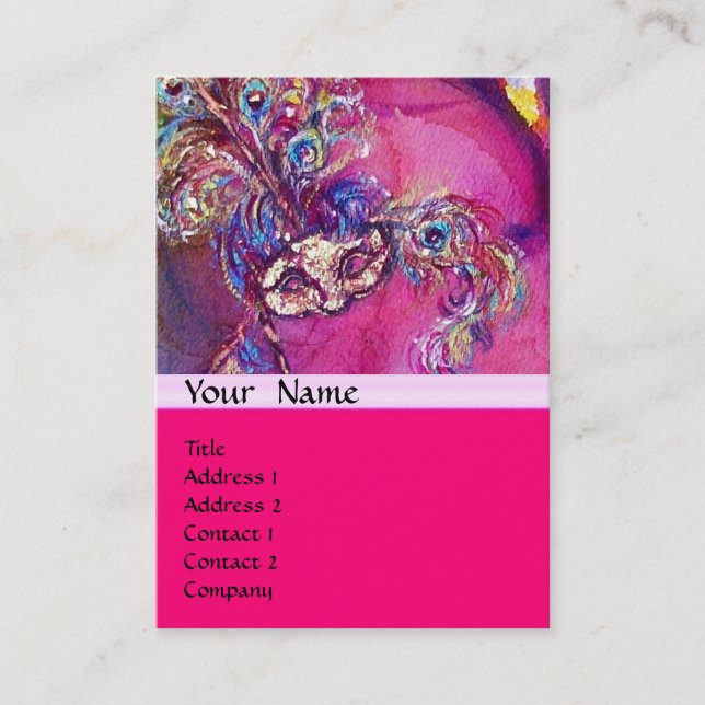 THE THIRD MASK / Costume Designer ,Theater Artist Business Card (Front)