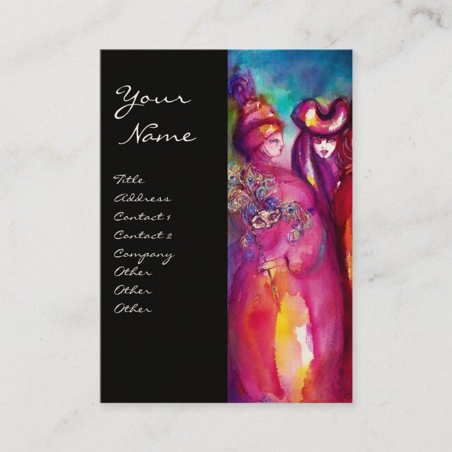 THE THIRD MASK / Costume Designer ,Theater Artist Business Card (Front)