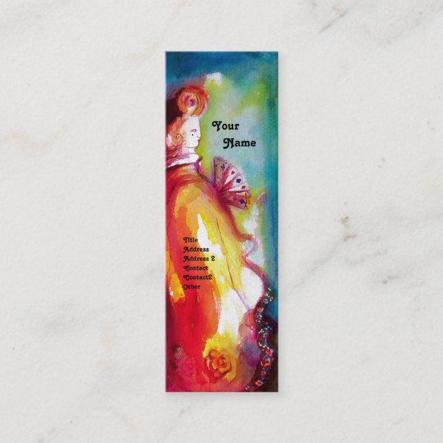 THE THIRD MASK / Costume Designer ,Theater Artist Mini Business Card (Front)