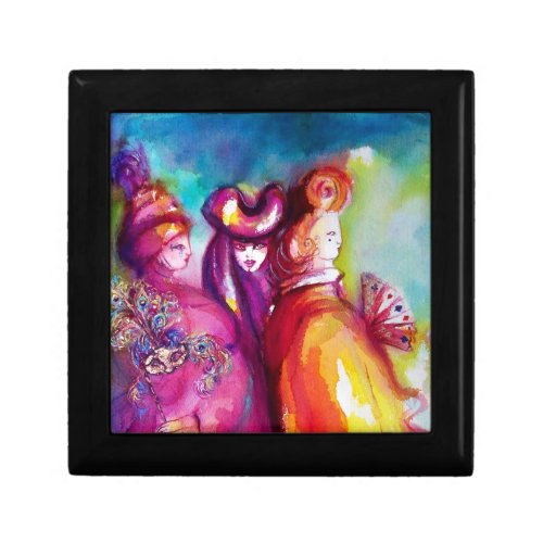 THE THIRD MASK  Venetian Carnival Masquerade Ball Jewelry Box