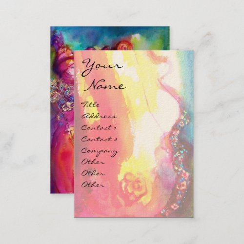 THE THIRD MASK Venetian Masquerade Business Card