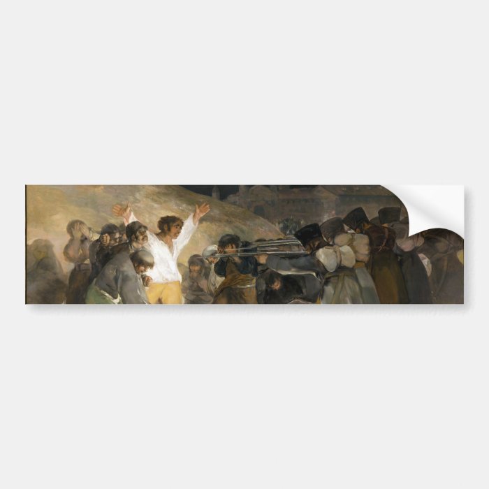 The Third of May 1808 by Francisco Goya Bumper Sticker