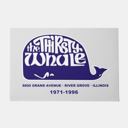 The Thirsty Whale River Grove Illinois Doormat