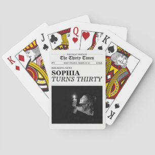 The Thirty Times Newspaper 30th Birthday Party Poker Cards