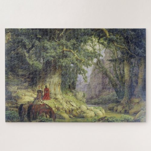 The Thousand_Year Oak Tree by Karl Lessing Jigsaw Puzzle
