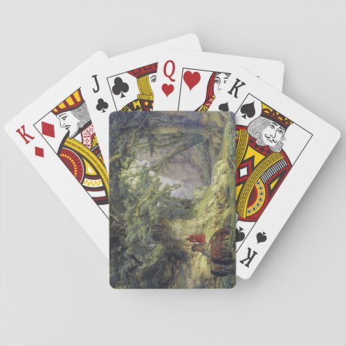 The Thousand_Year Oak Tree by Karl Lessing Playing Cards