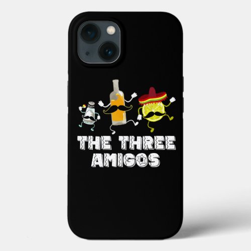 The Three Amigos Cinco De Mayo Cute Lemon Bottle  iPhone 13 Case