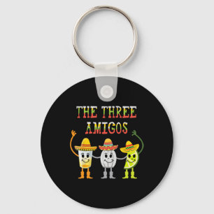 The Three Amigos T Shirt Tequila Salt Lime Cinco D Keychain