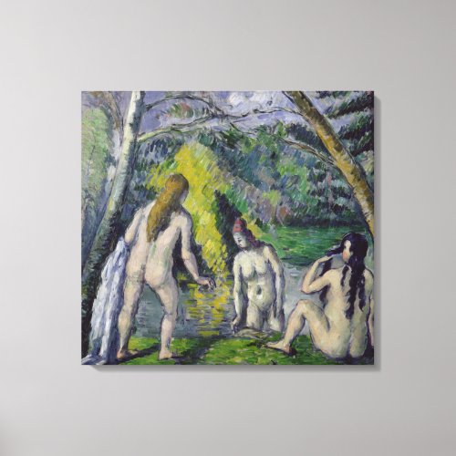 The Three Bathers c1879_82 Canvas Print