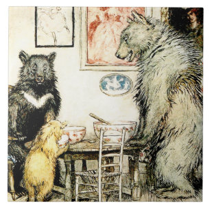 “The Three Bears” by Arthur Rackham Ceramic Tile