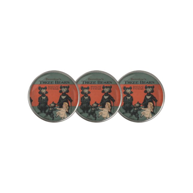 The Three Bears Golf Ball Markers (3 Up)