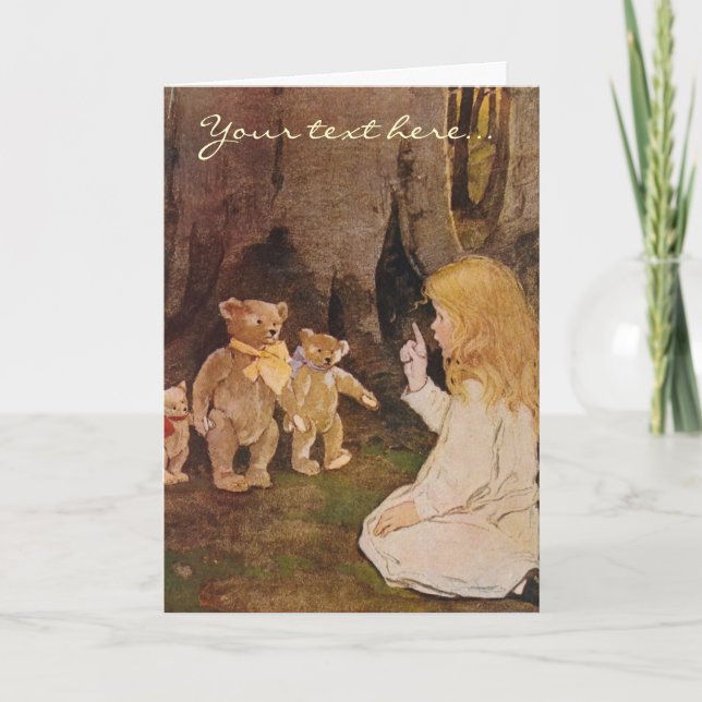 The Three Bears illustration Card (Front)