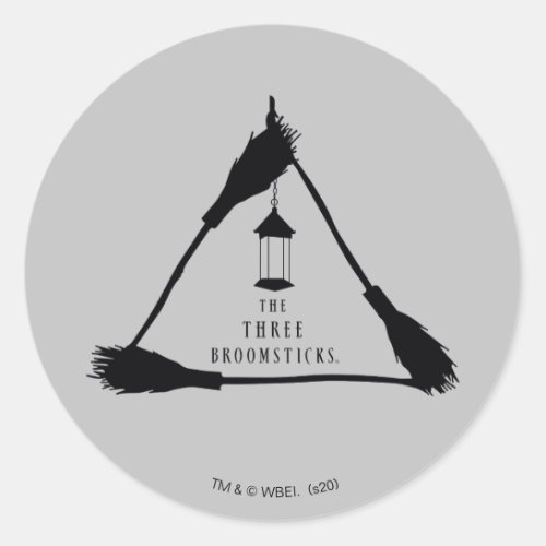 THE THREE BROOMSTICKS Logo Classic Round Sticker