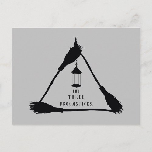 THE THREE BROOMSTICKS Logo Invitation Postcard