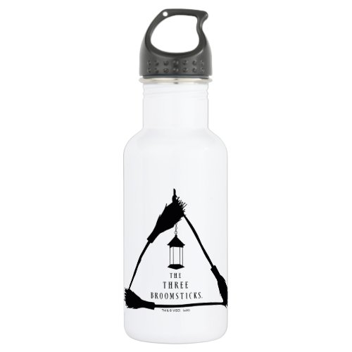 THE THREE BROOMSTICKS Logo Stainless Steel Water Bottle