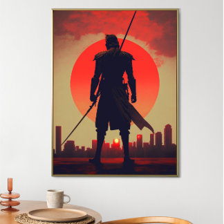 The Three Colors of the Samurai Japanese Warrior Poster