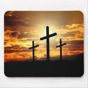 The Three Crosses Mouse Pad