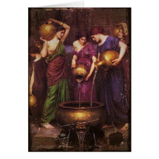 The Three Danaides Filling Cauldron Cards (Front)