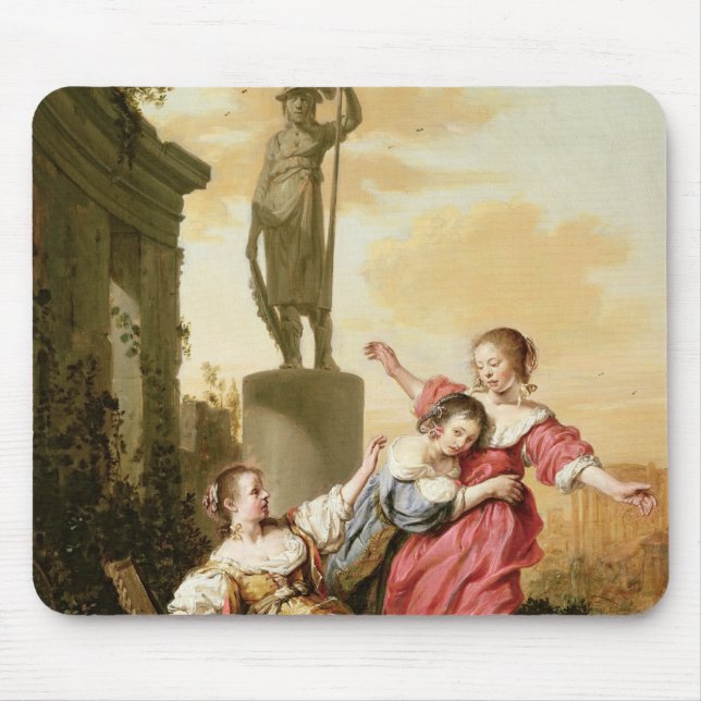The Three Daughters of Cecrops Mouse Pad (Front)
