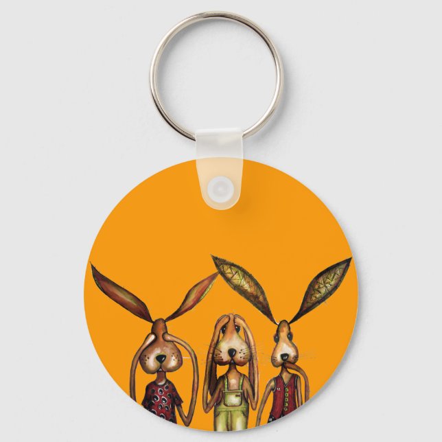 The three evils keychain (Front)