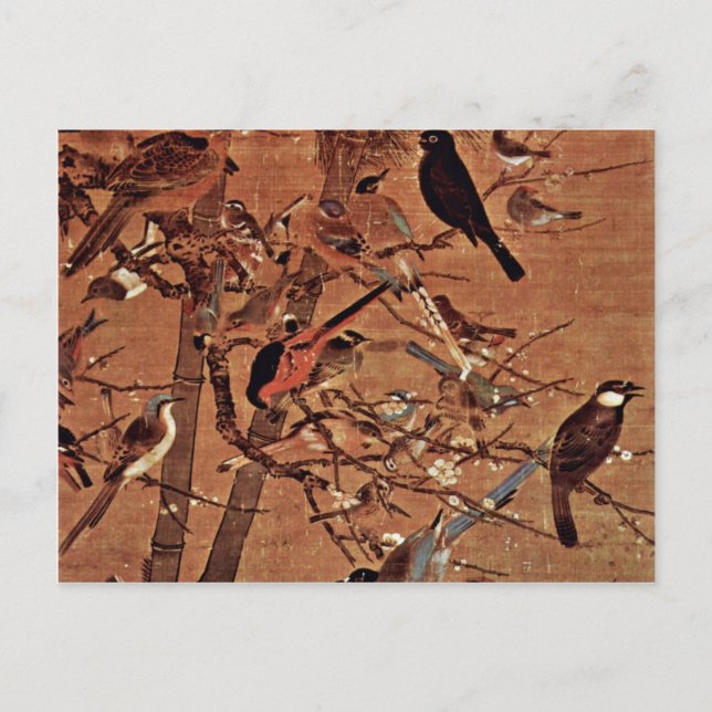 The Three Friends And A Hundred Birds By Pien Postcard (Front)