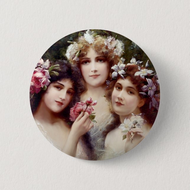 The Three Graces Button (Front)