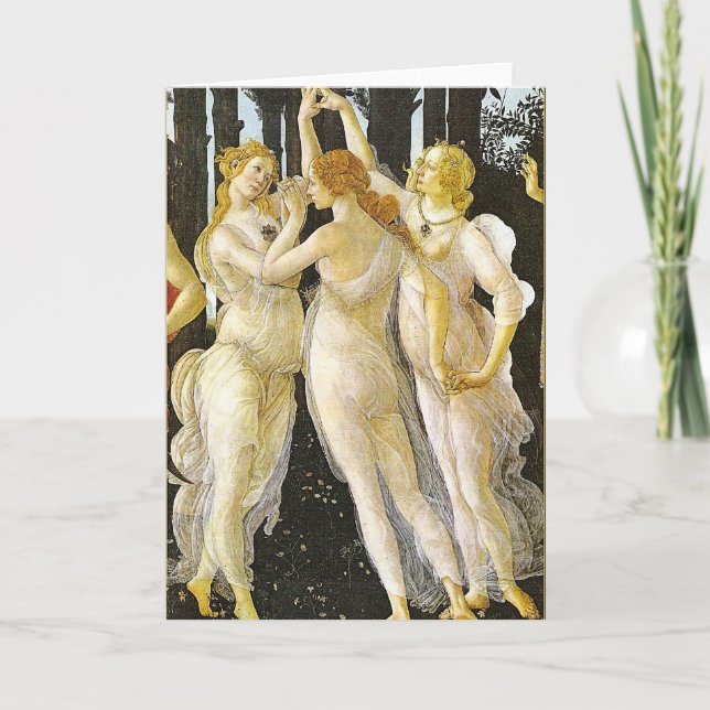 The Three Graces by Sandro Botticelli Card (Front)