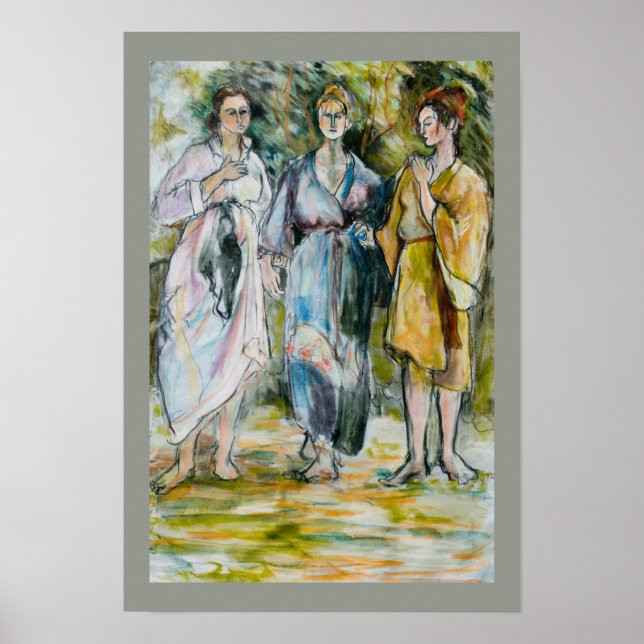 The Three Graces Fine Art Poster (Front)