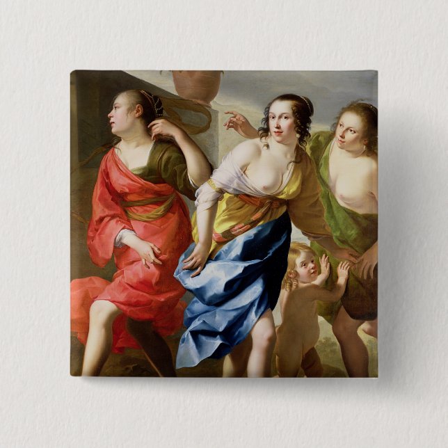 The Three Graces Pinback Button (Front)