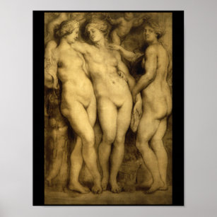 The Three Graces'_Studies of the Masters Poster