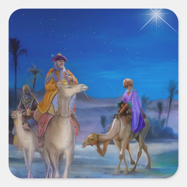 The Three kings Square Sticker (Front)