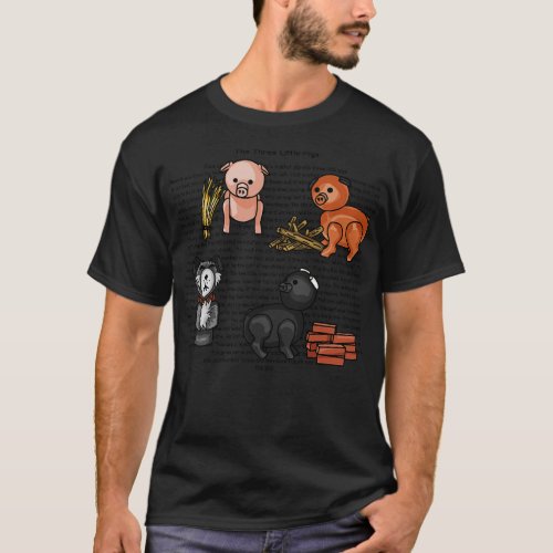 The Three Little Pigs Story T_Shirt