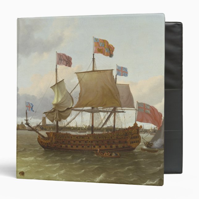 The Three-Master 'Britannia' in Rotterdam, 1698 3 Ring Binder (Front/Inside)