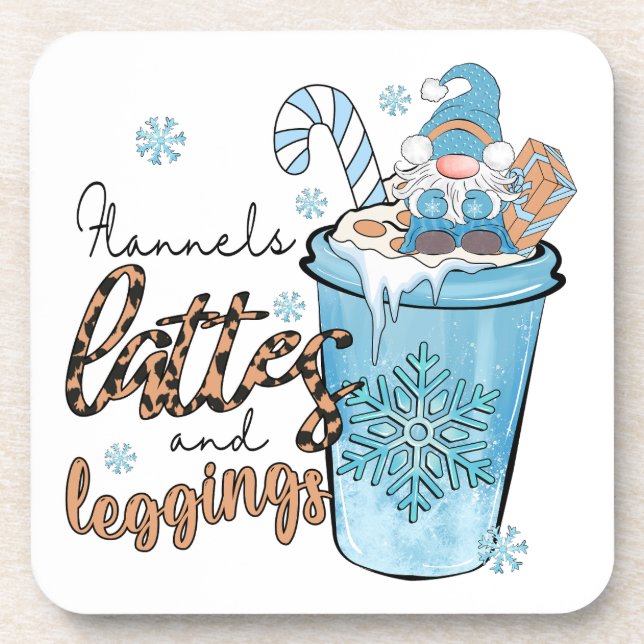The Three Most Important Thing in Winter Beverage Coaster (Front)