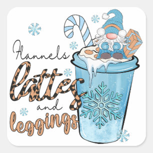 The Three Most Important Thing in Winter Square Sticker
