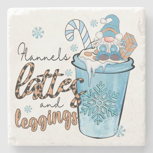 The Three Most Important Thing in Winter  Stone Coaster (Front)