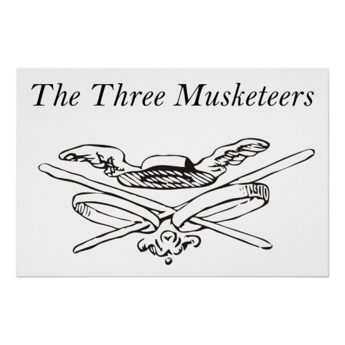 The Three Musketeers Heroes _ Alexandre Dumas Poster