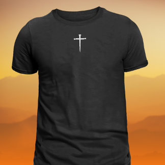 The Three Nails White Cross Christian T-Shirt