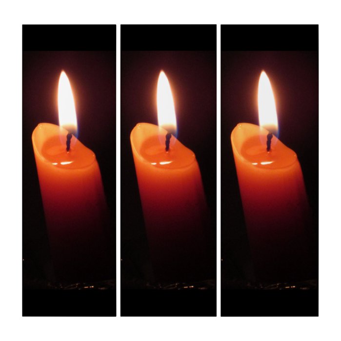 The Three Orange Candles Triptych