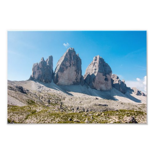 The three peaks of Lavaredo Photo Print