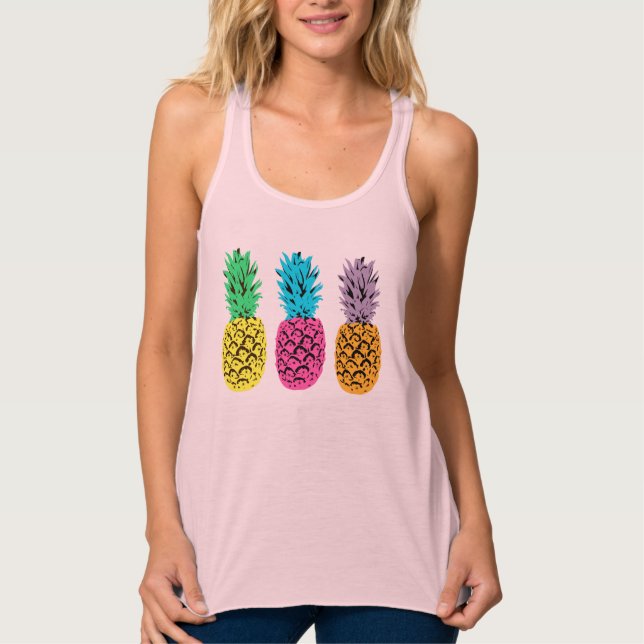The Three Pineapples of the Apocalypse Tank Top (Front)