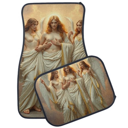 &quot;The Three Saints Angels&quot; Car Floor Mat