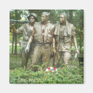 The Three Servicemen Statue Magnet