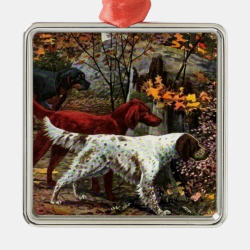 The Three Setters Christmas Ornament